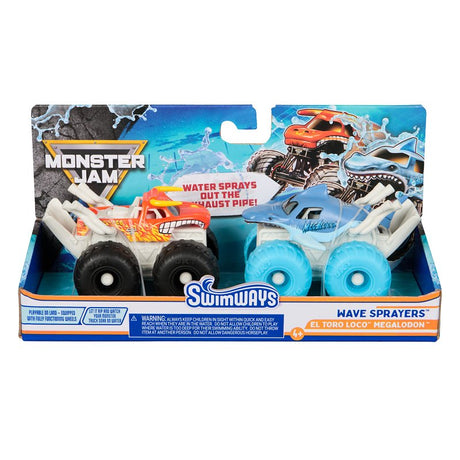 SwimWays 6074800 Monster Jam Wave Sprayer Truck Pool Toy