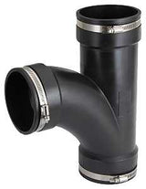 ProSource QT-400 Flexible Pipe Tee, PVC, Black