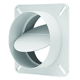Deflect-O 4 in. W X 5 in. L White Plastic Back Draft Damper