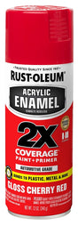 Rust-Oleum 271920 Automotive Spray Paint, Oil Base, Gloss, Red, 12 oz Can