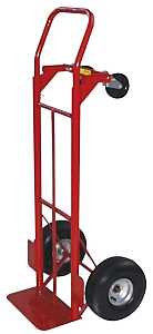 Milwaukee Hand Truck 30080S Series Hand Truck, 10 x 4 in, 800 lb, 14 in W Toe Plate, 7-1/2 in D Toe Plate