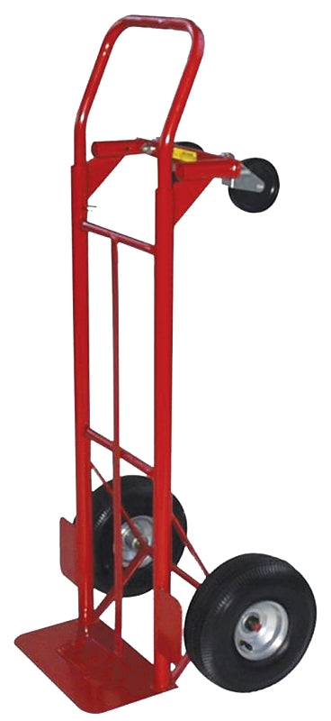 Milwaukee Hand Truck 30080S Series Hand Truck, 10 x 4 in, 800 lb, 14 in W Toe Plate, 7-1/2 in D Toe Plate