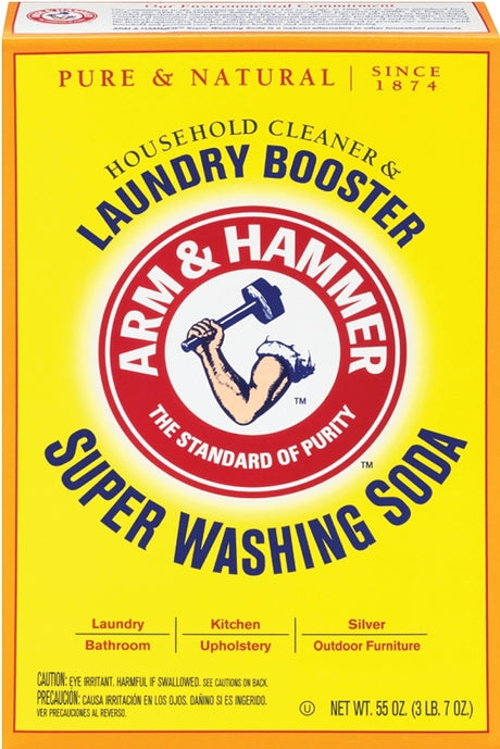 Arm & Hammer 03020 Laundry Detergent, 55 oz, Box, Powder