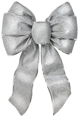 Holidaytrims 6166 Outdoor Bow Assortment, 1 in H, Velvet, Gold/Red/Silver, Pack of 12