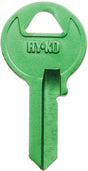 Hy-Ko 14010M1 Key Blank, Brass, Nickel, For: Master Vehicle Locks, Pack of 10