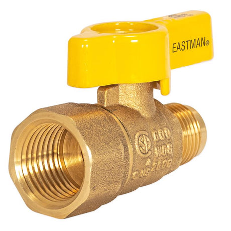 Eastman 3/8 in. Flare X 1/2 in. FIP Brass Gas Valve