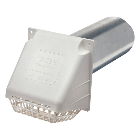 Ace 4 in. W X 6 in. L White Plastic Dryer Vent Hood, Pack of 6