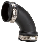 ProSource QL-200 Qwik Pipe Elbow, 2 in, 90 deg Angle, PVC, Black