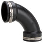 ProSource QL-300 Qwik Pipe Elbow, 3 in, 90 deg Angle, PVC, Black