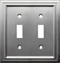 Amerelle 94TTN Toggle Wallplate, Metal