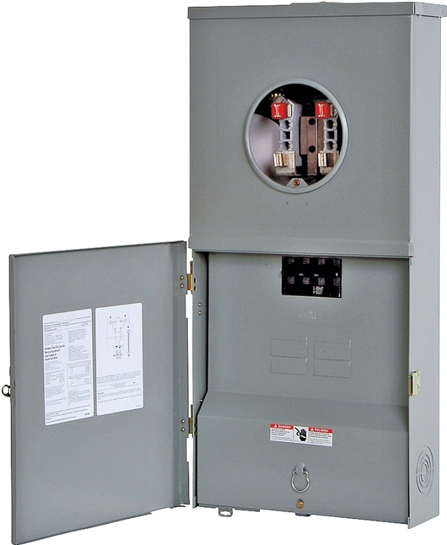 Siemens MC0408B1200RT Series Meter Combination Load Center, Ringless Cover/Lid, 200 A, 4-Space, 4-Jaw, 8-Circuit