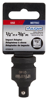 Vulcan MT6580308 Impact Adapter, Female Male Drive, 1-3/8 in L