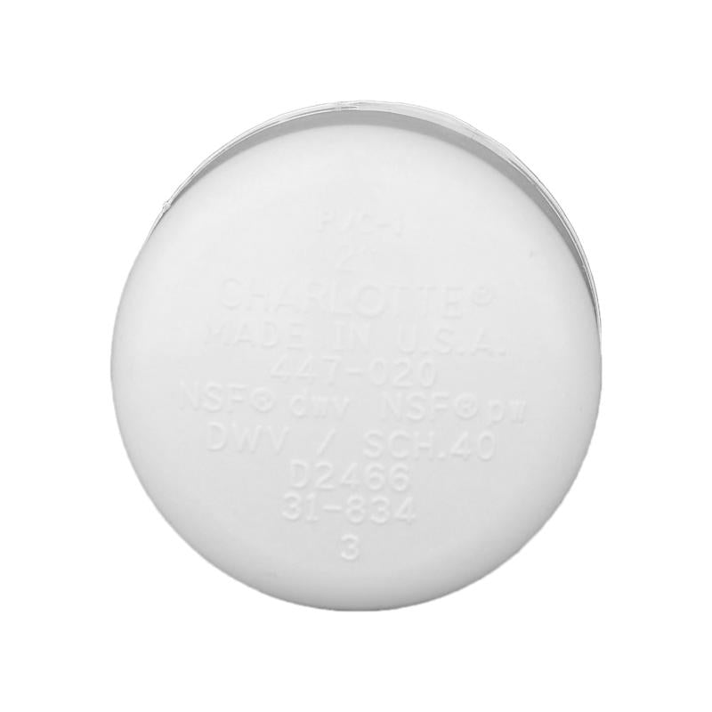 Charlotte Pipe Schedule 40 4 in. Slip X 4 in. D Slip PVC Cap 1 pk, Pack of 6
