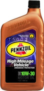 Pennzoil Platinum 550022812 Motor Oil, 10W-30, 1 qt Bottle, 6/PK, Pack of 6