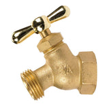 Homewerks 3/4 in. FIP X 3/4 in. MHT Brass No-Kink Hose Bibb