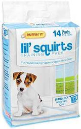 Ruffin'It Lil' Squirts 82014 Dog Training Pad, 22 in L, 21 in W, Cotton/Plastic