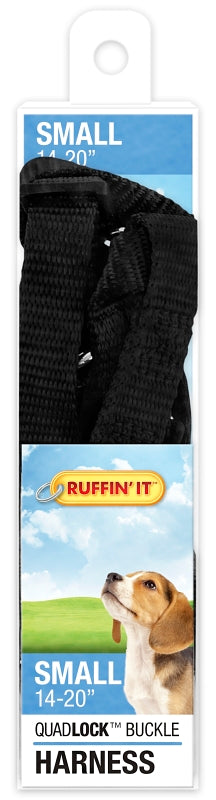 Ruffin'It 41472 Adjustable Harness, 5/8 in x 14 to 20 in, Buckle, Nylon, Assorted, Pack of 3