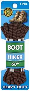 Shoe Gear 1N310-10 Alpine Boot Lace, Round, Black/Brown, 60 in L