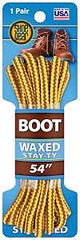 Shoe Gear 1N311-04 Boot Lace, Round, Brown/Gold, 54 in L