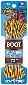 Shoe Gear 1N311-02 Boot Lace, Round, Brown/Gold, 72 in L