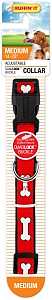 Ruffin'It QUADLOCK 39942 Dog Collar, 14 to 20 in L, 3/4 in W, Nylon, Assorted