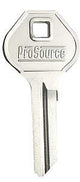ProSource KB30-B Key Blank, Brass, Nickel, Pack of 10
