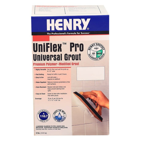 Henry Uniflex Pro Series 13091 Grout, Silver Shimmer, 8 lb