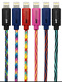 GetPower GP-XL-BRD-L USB Cable, Nylon Sheath, Assorted Sheath, 10 ft L