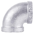 STZ Industries 3/8 in. FIP each X 3/8 in. D FIP Galvanized Malleable Iron 90 Degree Elbow, Pack of 5