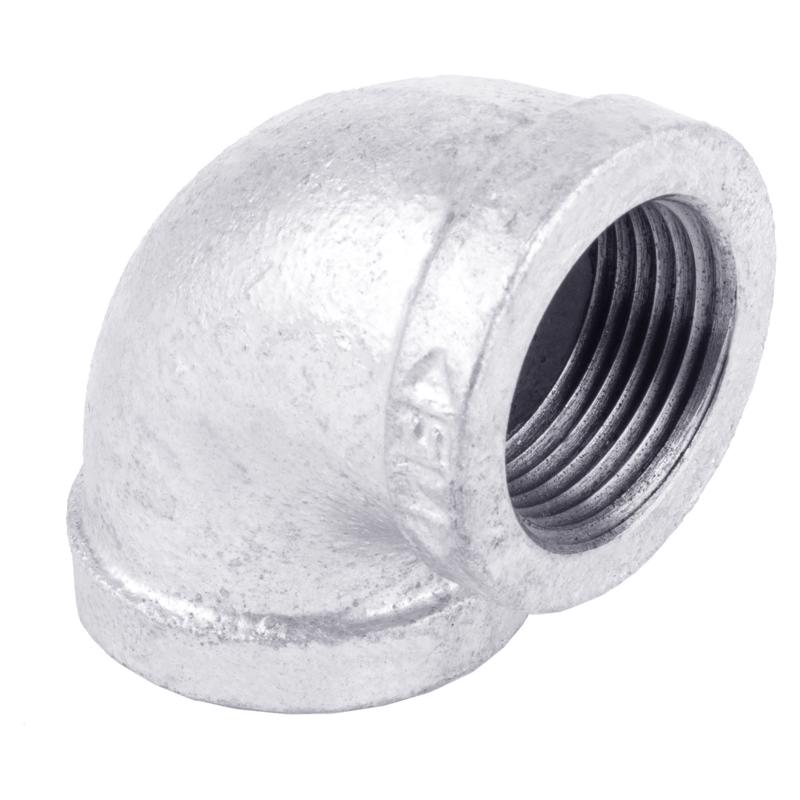 STZ Industries 1-1/4 in. FIP each X 1-1/4 in. D FIP Galvanized Malleable Iron 90 Degree Elbow