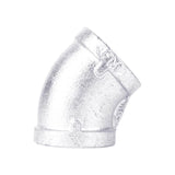 STZ Industries 1/2 in. FIP each X 1/2 in. D FIP Galvanized Malleable Iron 45 Degree Elbow, Pack of 5