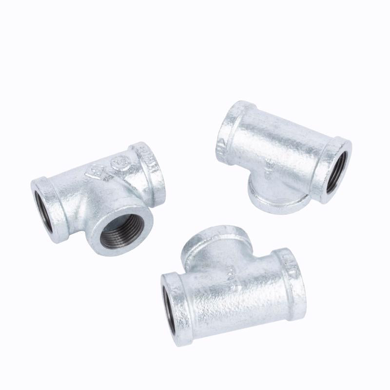 STZ Industries 3/4 in. FIP each X 3/4 in. D FIP 3/4 in. D FIP Galvanized Malleable Iron Tee, Pack of 5