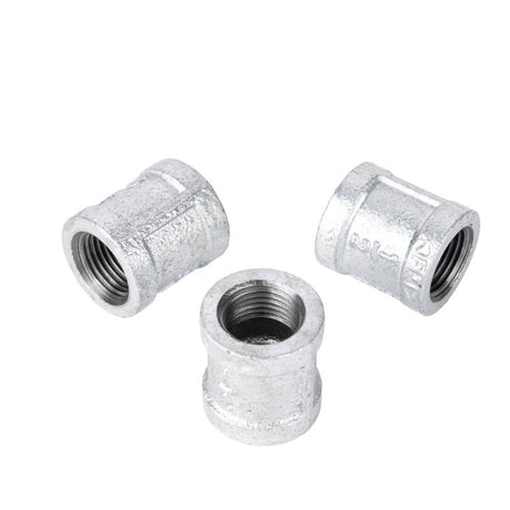 STZ Industries 3/8 in. FIP each X 3/8 in. D FIP Galvanized Malleable Iron Coupling, Pack of 5