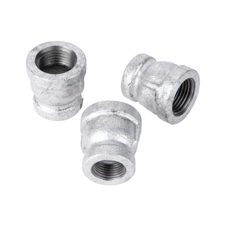 STZ Industries 1/2 in. FIP each X 3/8 in. D FIP Galvanized Malleable Iron Reducing Coupling, Pack of 5