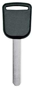 Hy-Ko 18HON102 Chip key Blank, Brass/Plastic, Nickel, For: Honda Vehicle Locks
