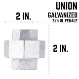 STZ Industries 3/4 in. FIP each X 3/4 in. D FIP Galvanized Malleable Iron Union, Pack of 5