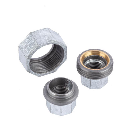 STZ Industries 1 in. FIP each X 1 in. D FIP Galvanized Malleable Iron Union, Pack of 5