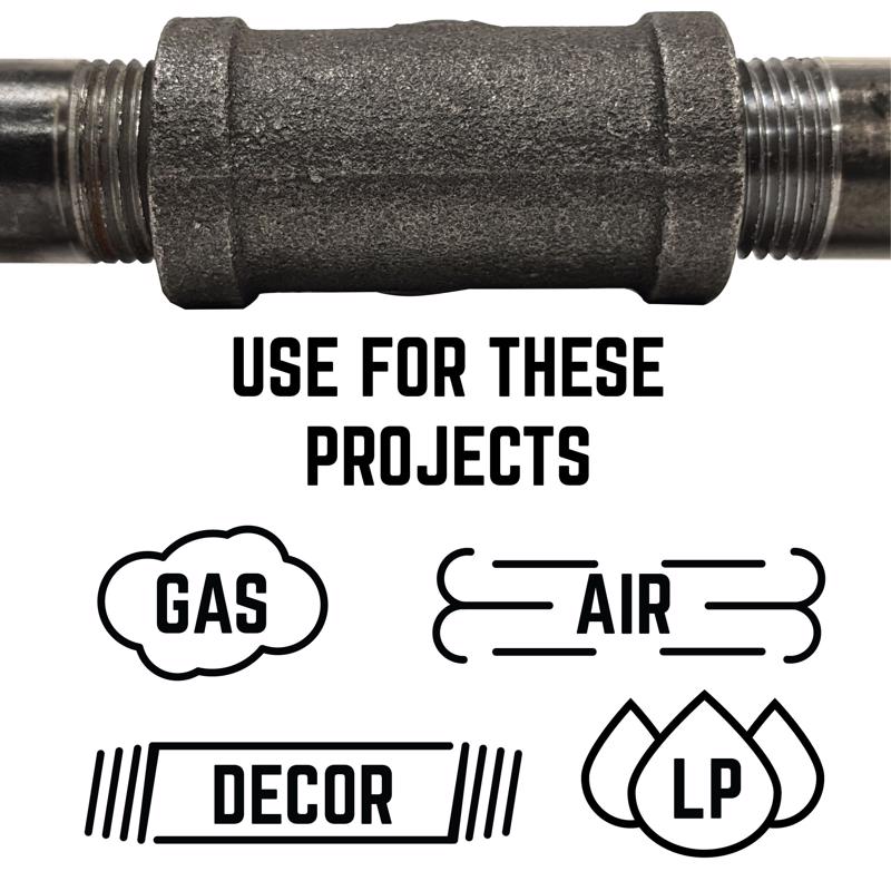 STZ Industries 1/2 in. FIP each X 1/2 in. D FIP Black Malleable Iron 90 Degree Elbow, Pack of 5