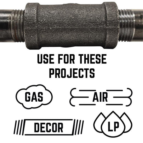 STZ Industries 1/2 in. FIP each X 1/2 in. D FIP Black Malleable Iron 90 Degree Elbow, Pack of 5