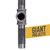 STZ Industries 1/2 in. FIP each X 1/2 in. D FIP 1/2 in. D FIP Black Malleable Iron Tee, Pack of 5