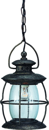 Boston Harbor BRT-CDC1701 Outdoor Pendant Lantern, 120 V, 60 W, Steel Fixture, Misty Pewter Fixture