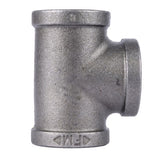 STZ Industries 3/4 in. FIP each X 3/4 in. D FIP 3/4 in. D FIP Black Malleable Iron Tee, Pack of 5