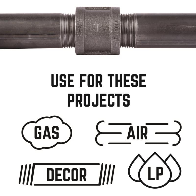 STZ Industries 3/4 in. FIP each X 3/4 in. D FIP Black Malleable Iron Coupling, Pack of 5