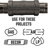 STZ Industries 3/4 in. FIP each Black Malleable Iron Cap, Pack of 5