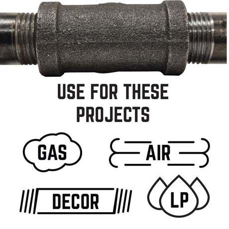 STZ Industries 3/4 in. FIP each Black Malleable Iron Cap, Pack of 5