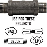 STZ Industries 1/2 in. MIP each Black Malleable Iron Plug, Pack of 5