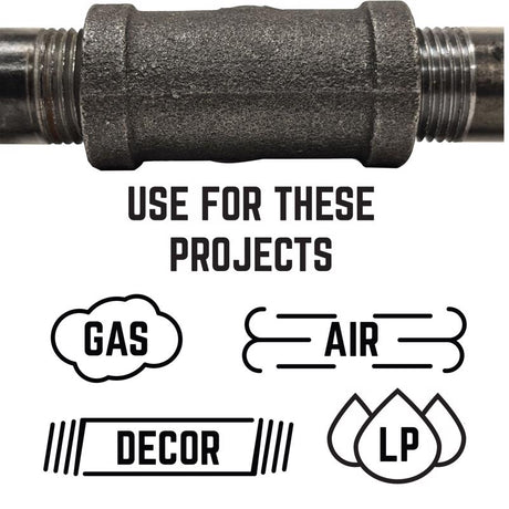 STZ Industries 1/2 in. MIP each Black Malleable Iron Plug, Pack of 5