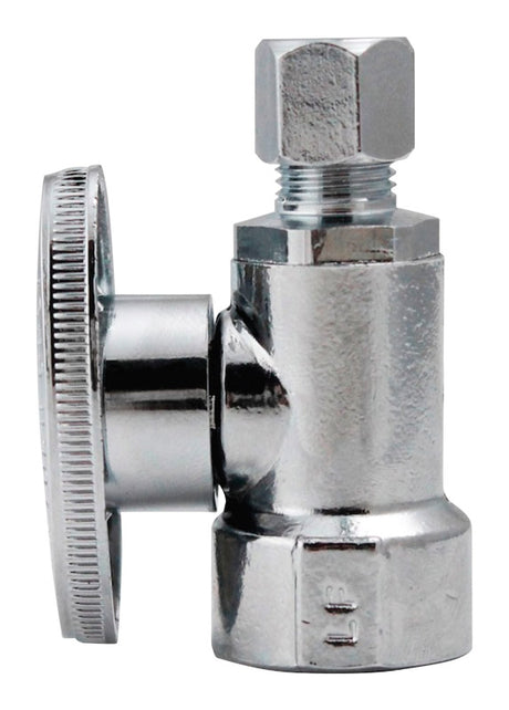 Keeney 1/2 in. FIP in. X 1/4 in. Compression Brass Straight Valve