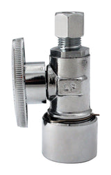 Ace Quick Lock 1/4 in. Push-Fit in. X 5/8 in. Push-Fit Brass Straight Valve