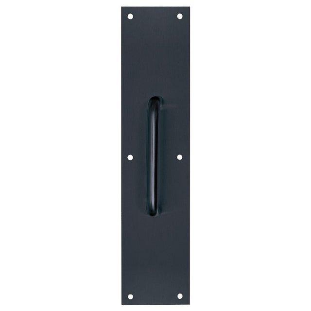 Tell Manufacturing DT101943 Pull Plate, 3-1/2 in W, 15 in H, Stainless Steel, Matte Black